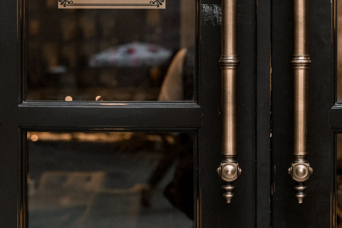 Emergency Door Repair — Locked entrance door handles during an after-hours lockout call